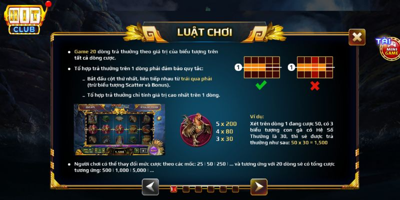 luật chơi quay hũ sơn tinh thủy tinh hitclub